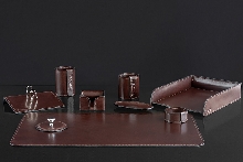 FG Toscana brown - Настольный набор бювар 9/2 + 8 предметов